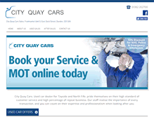 Tablet Screenshot of cityquaycars.co.uk